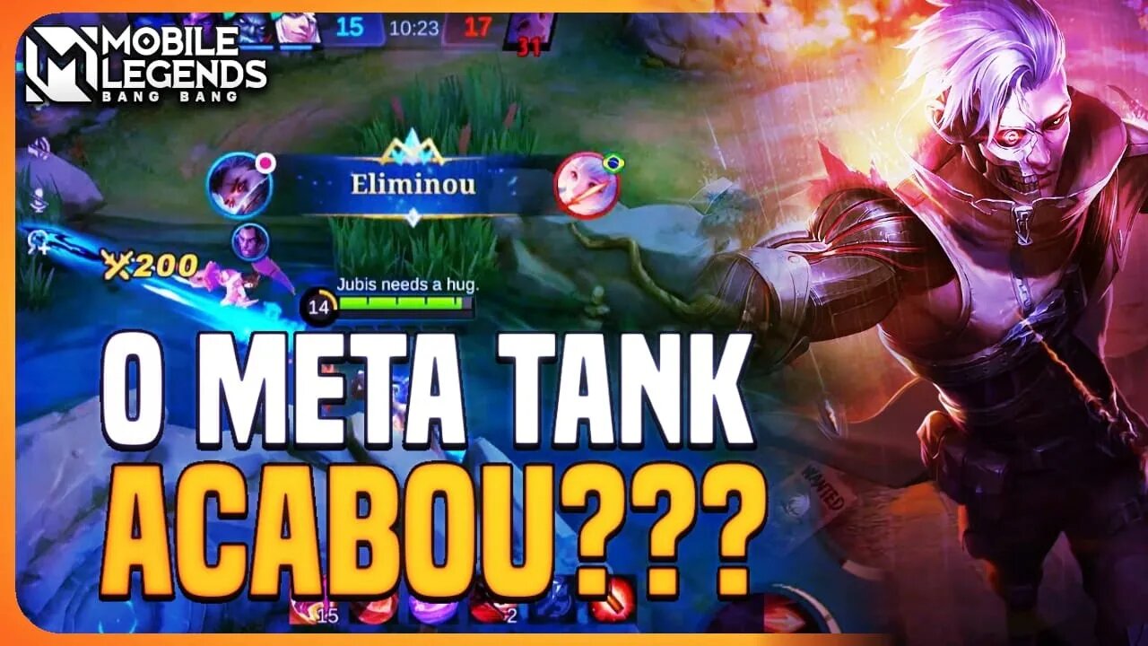 FIM DO META TANK? ENFRENTEI LANCE TANK NA RANK | GRANGER | MLBB