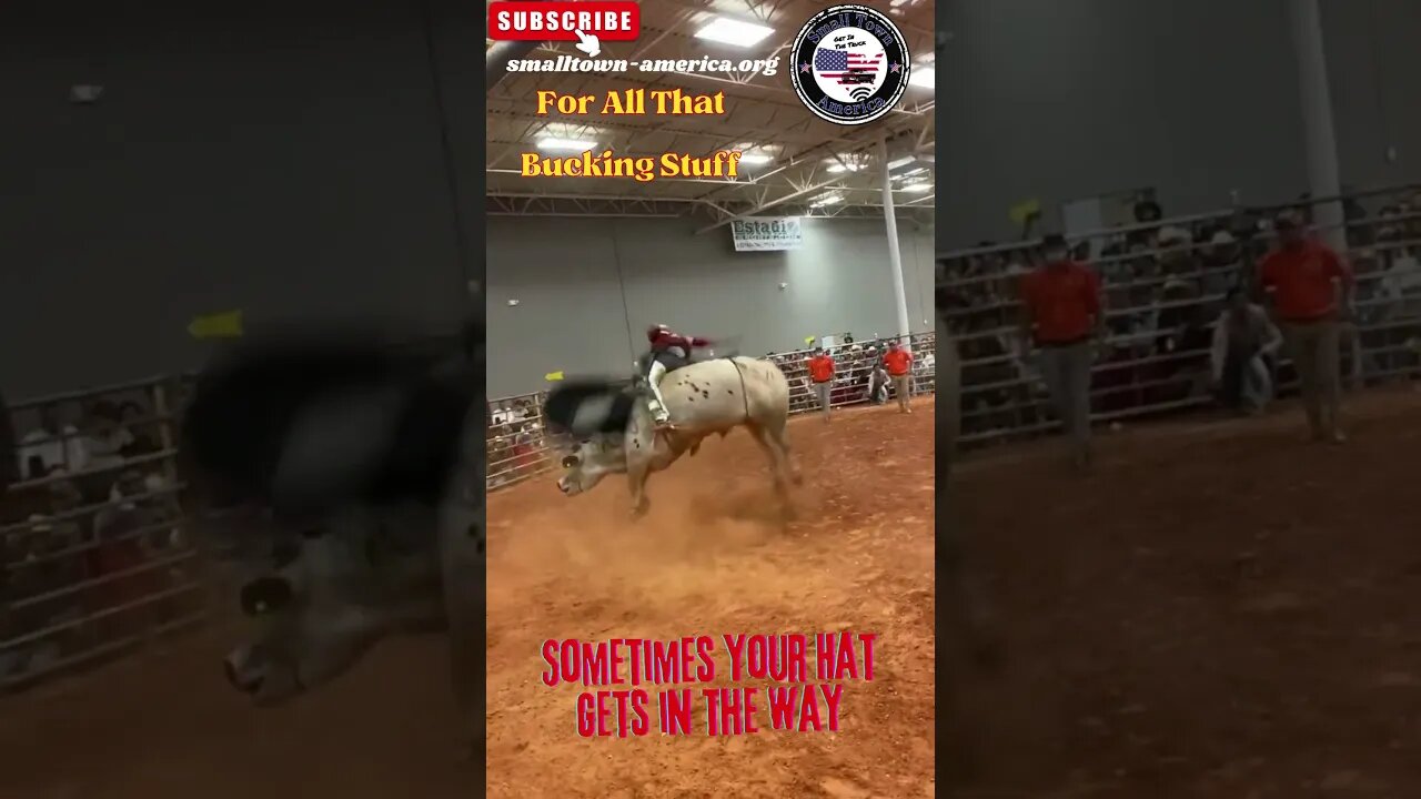 Sometimes Your Hat Gets In The Way #bullriding #youtubeshorts