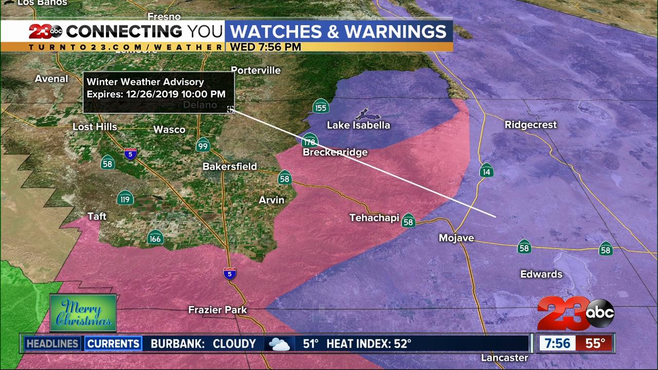 Weather forecast 12/25