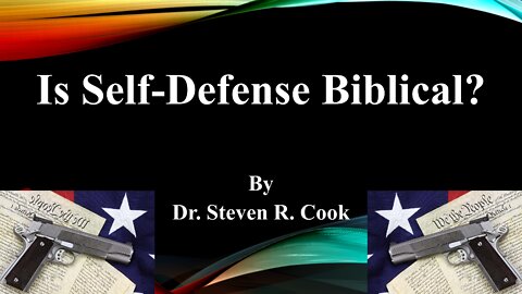 Is Self-Defense Biblical?