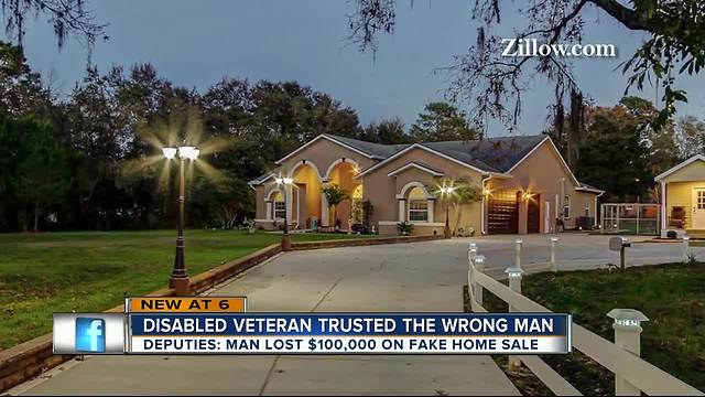 Disabled Veteran loses $100K in phony home sale