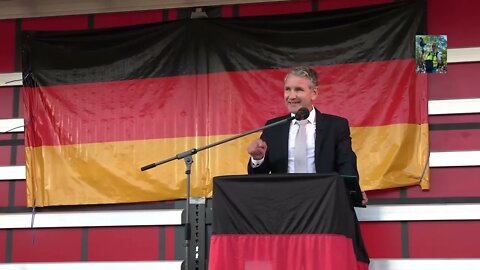 Björn Höcke am 3.10.2022 in Gera ( Tag der Deutschen Einheit ) Berichterstattung Grundgesetz Art.5