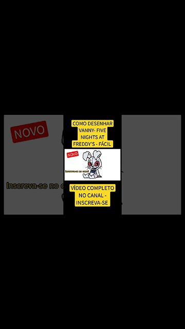 COMO DESENHAR VANNY - FIVE NIGHTS AT FREDDY'S - FÁCIL #desenho #shorts #desenholivre #desenhofacil