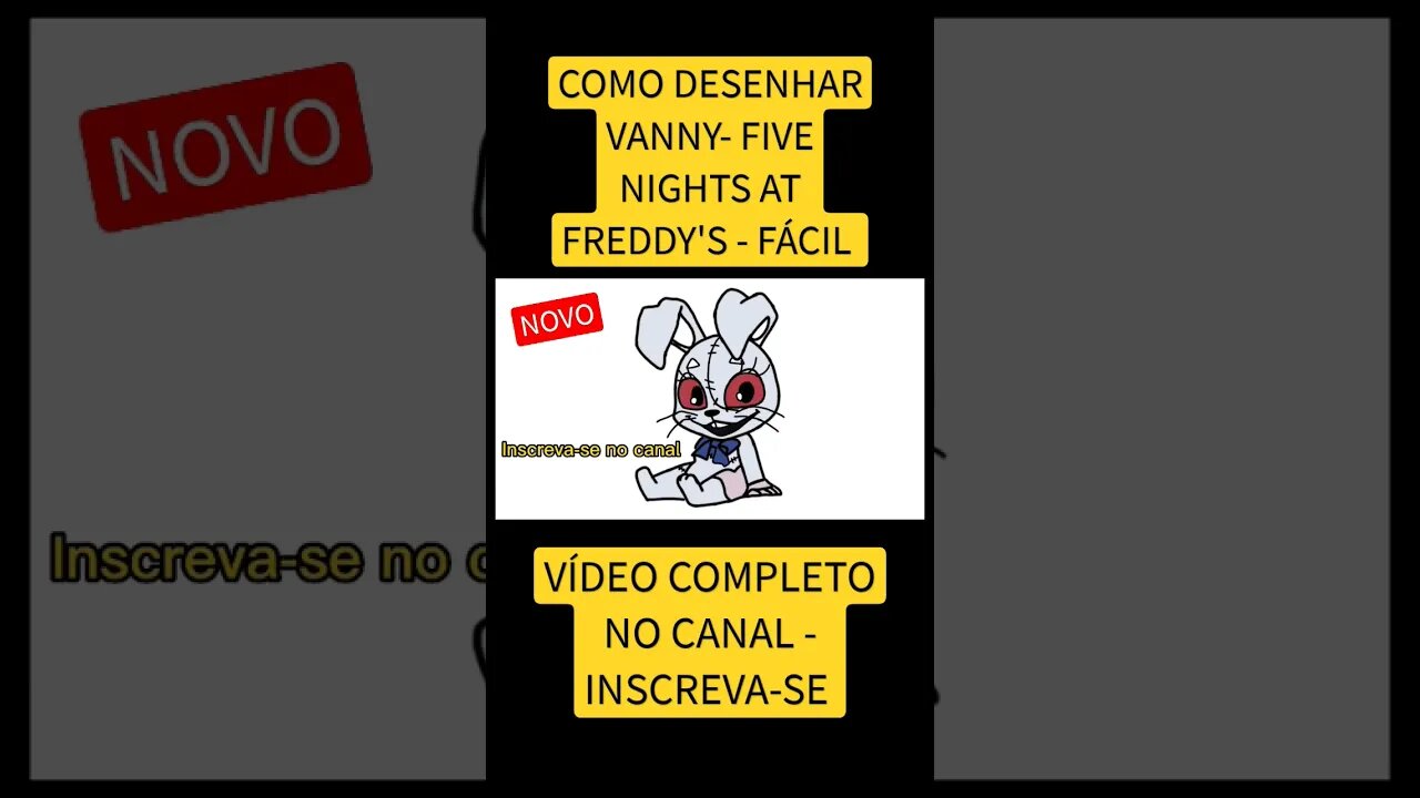 COMO DESENHAR VANNY - FIVE NIGHTS AT FREDDY'S - FÁCIL #desenho #shorts #desenholivre #desenhofacil