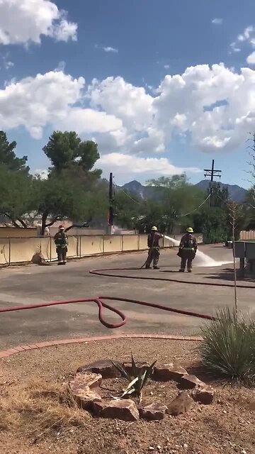 Golder Ranch Fire responds to pole fire