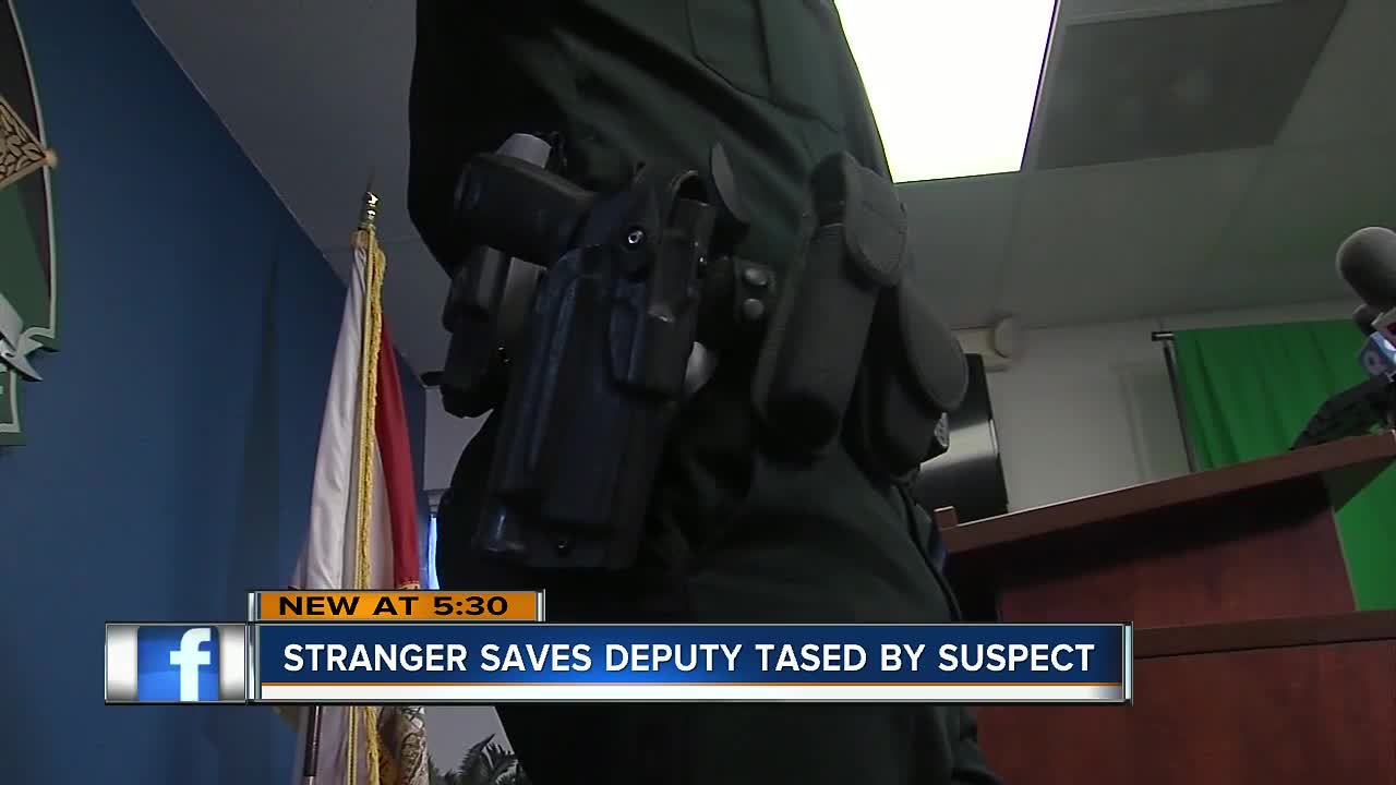 Man allegedly takes Pasco deputy's Taser during struggle, stuns him before trying to steal gun