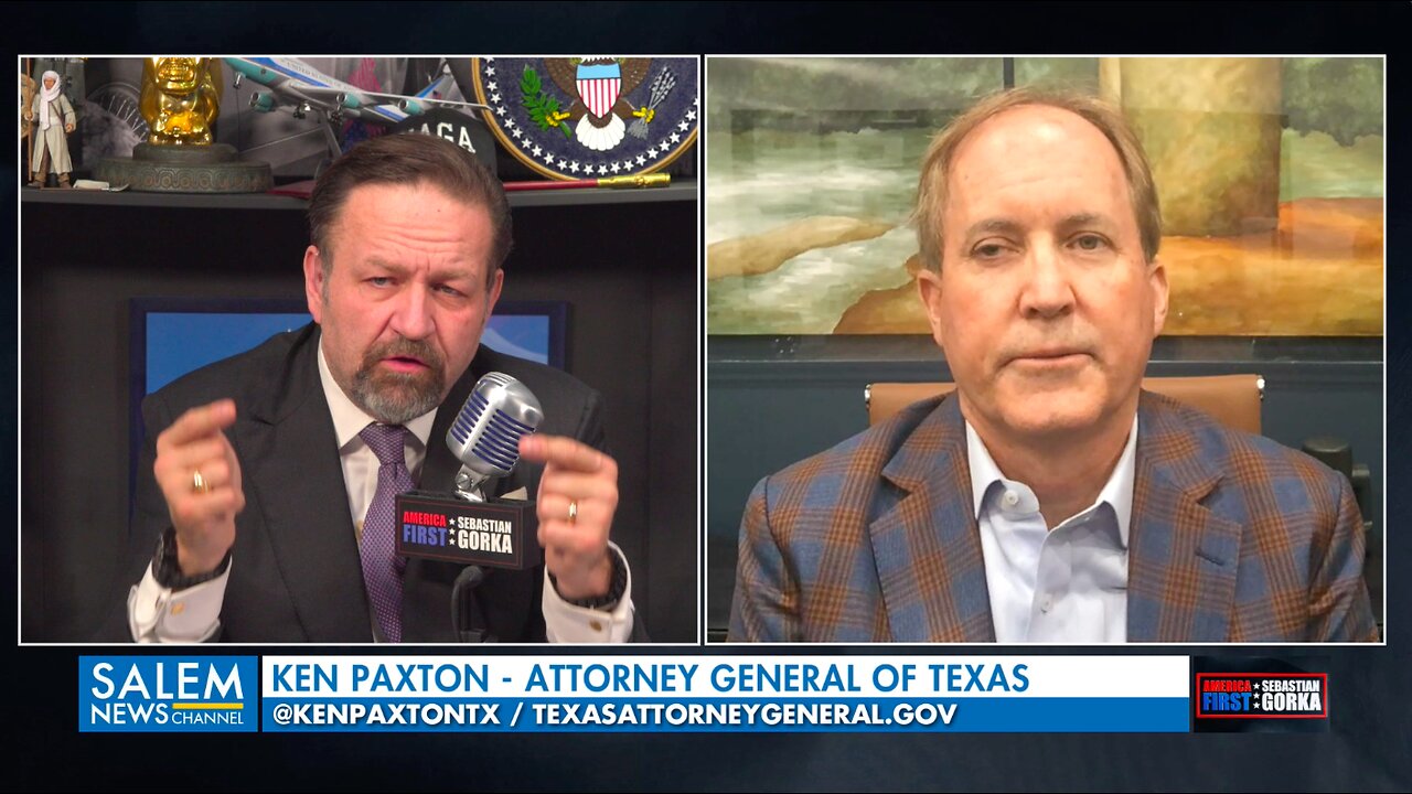 Biden won't let us secure the border. AG Ken Paxton with Sebastian Gorka on AMERICA First