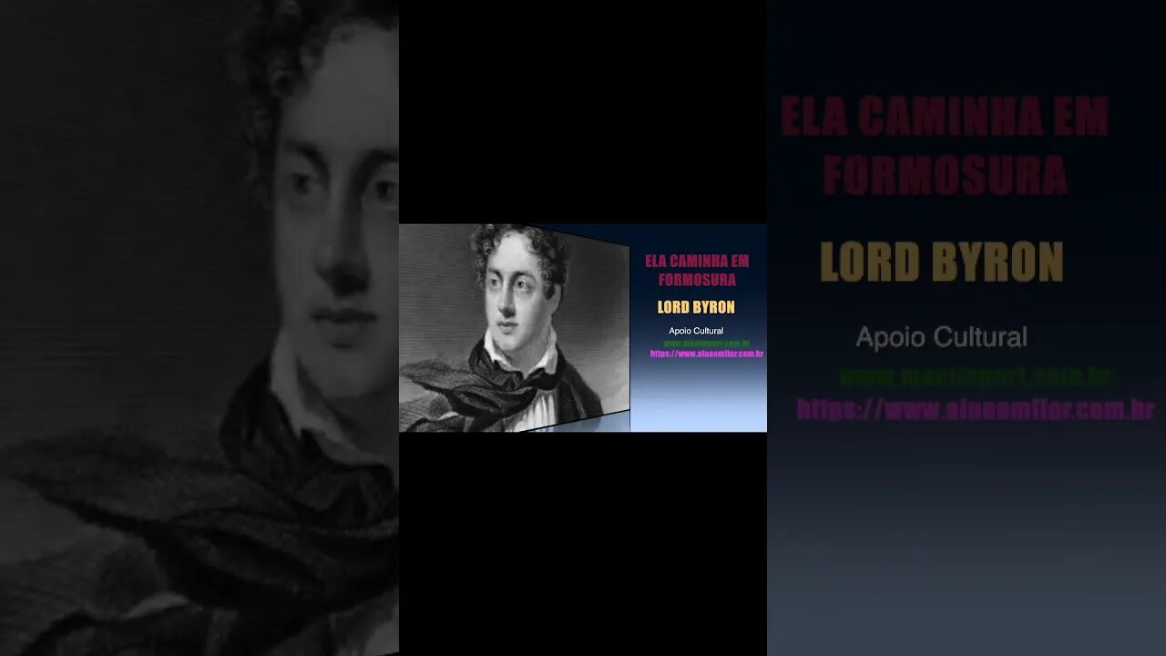 Ela caminha em formosura [Lord Byron] #Shorts