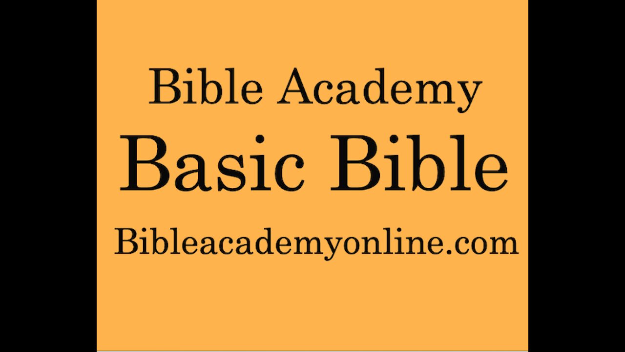 Basic Bible Lesson 14