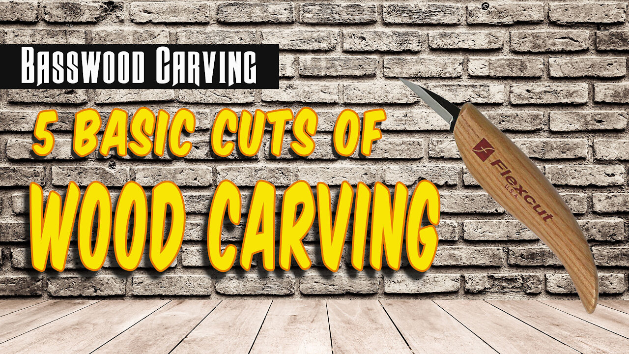 5 Basic Cuts of Wood Carving - Beginning Wood Carving