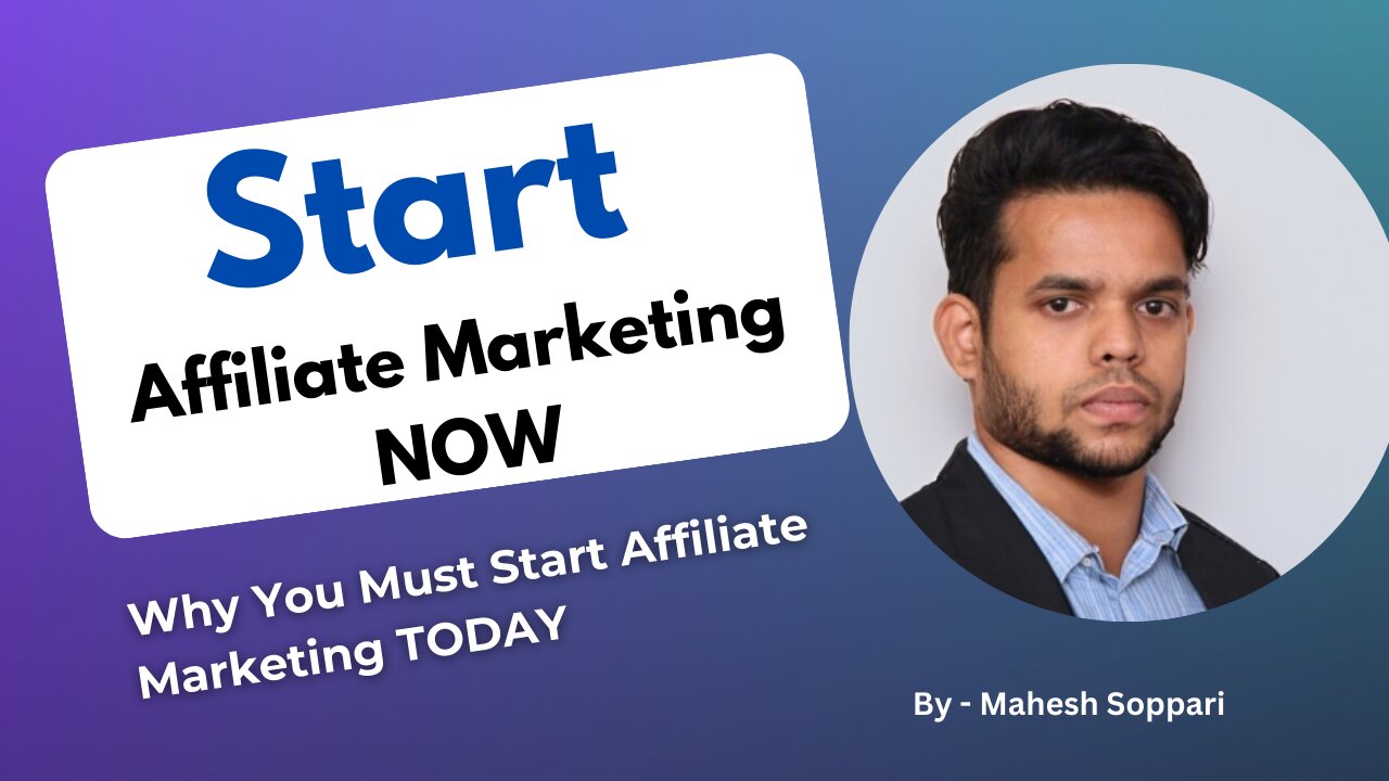 Why NOW is the Best Time to Start Affiliate Marketing in 2024 | Earn Money Online!