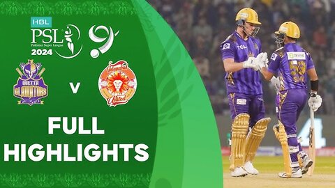 PSL 9 2024 || 8th Match Highlights || QG vs IU