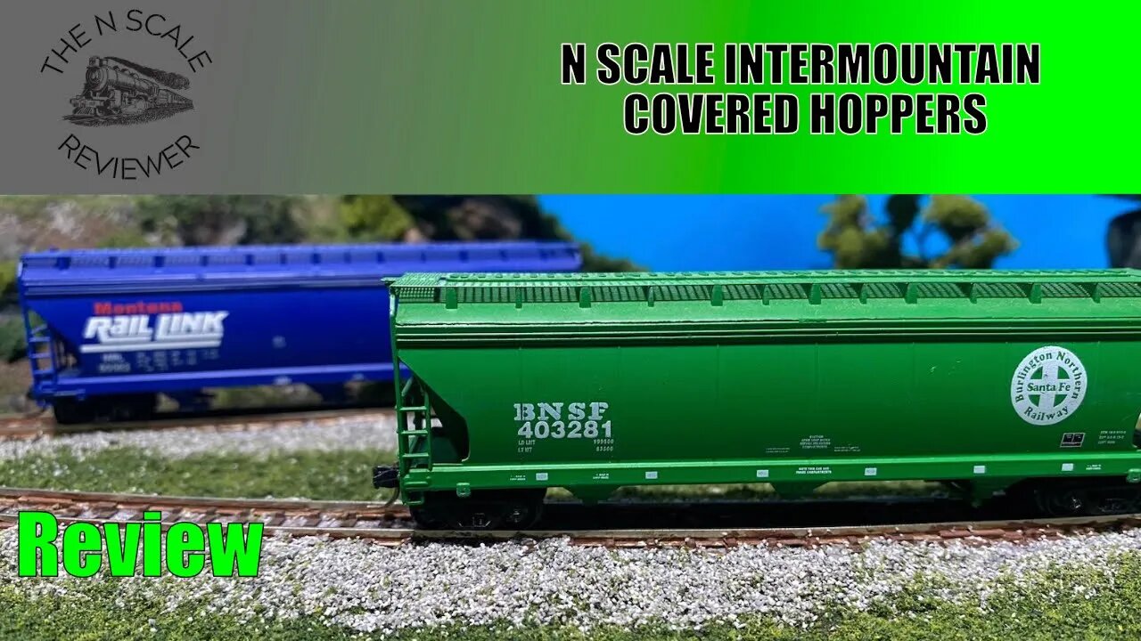 REVIEW: N Scale Intermountain Covered Hoppers