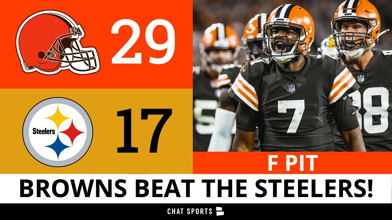 Browns vs. Steelers Highlights & Recap After BIG Win Against Pittsburgh