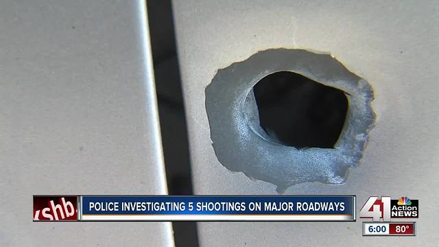 KCPD investigates series of roadway shootings