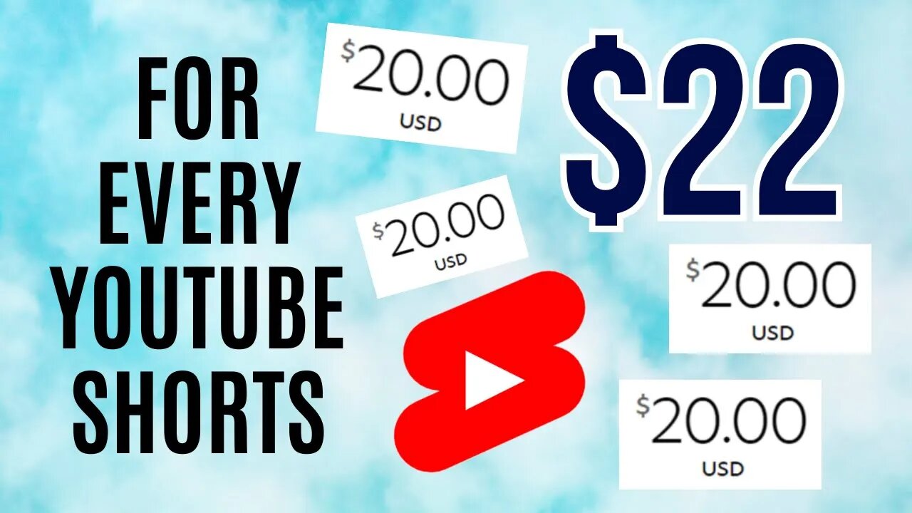 EARN $22 PER YOUTUBE SHORT WATCHED! (Make Money Online 2023)