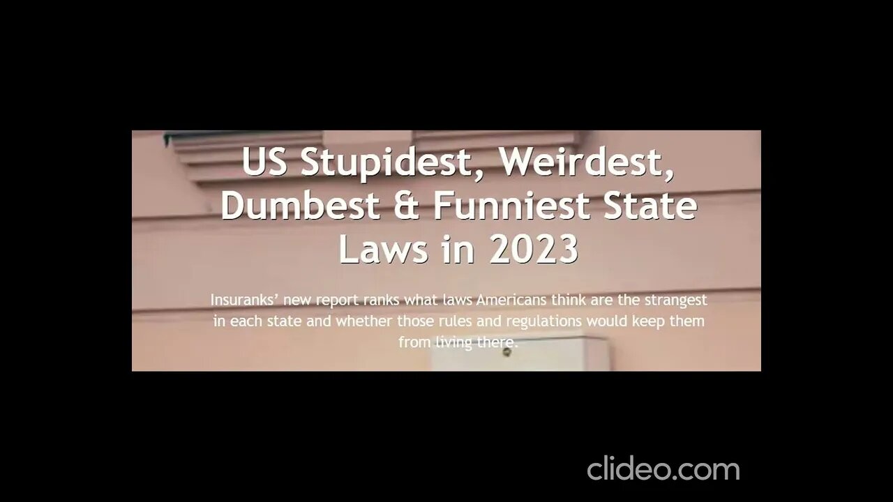 Weird State laws in 2023 #Weird #State Laws