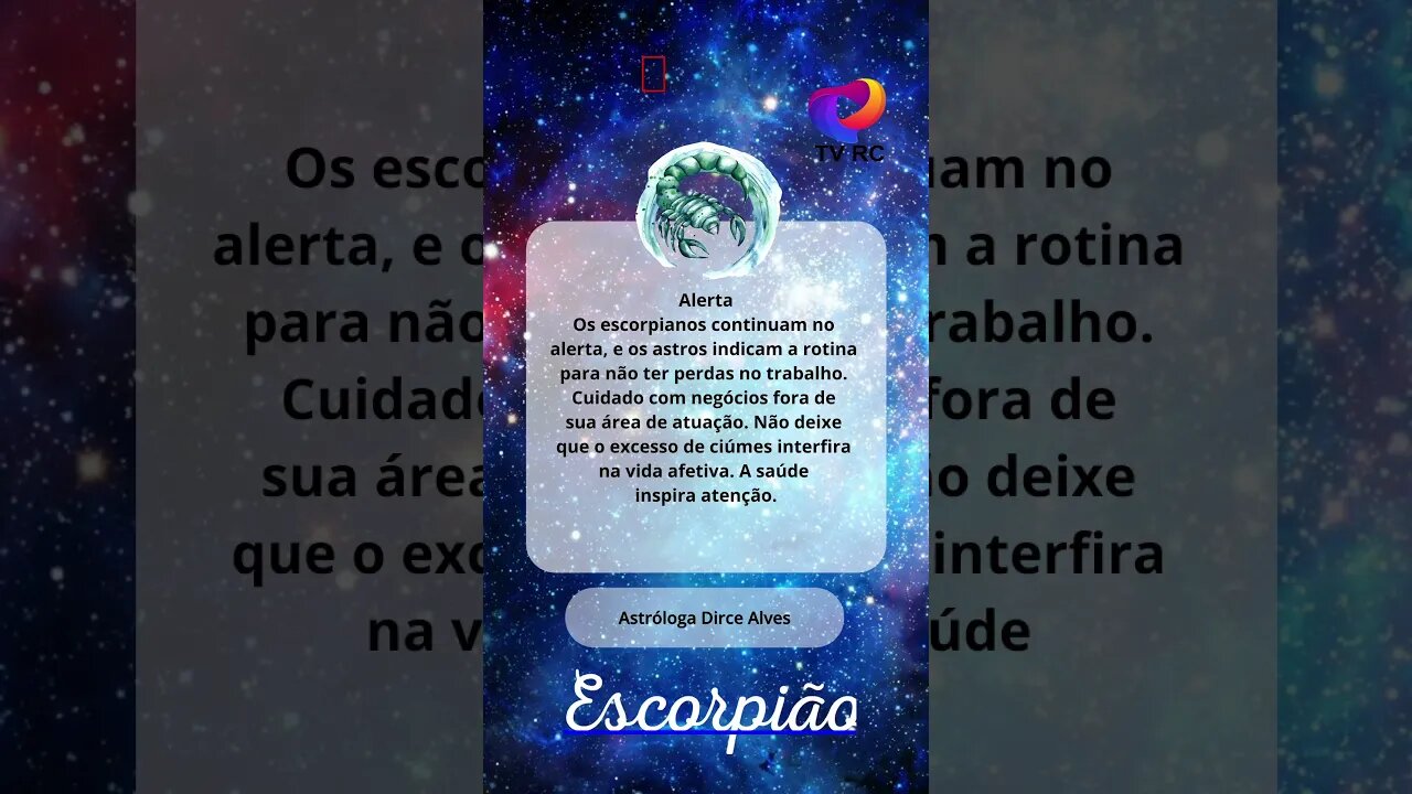 ESCORPIÃO - #SIGNO #ESCORPIÃO PASSA O DIA DE #HOJE NO ALERTA! #shorts