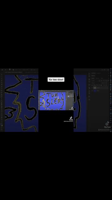 Drawing Sanic Smoking a Cigar