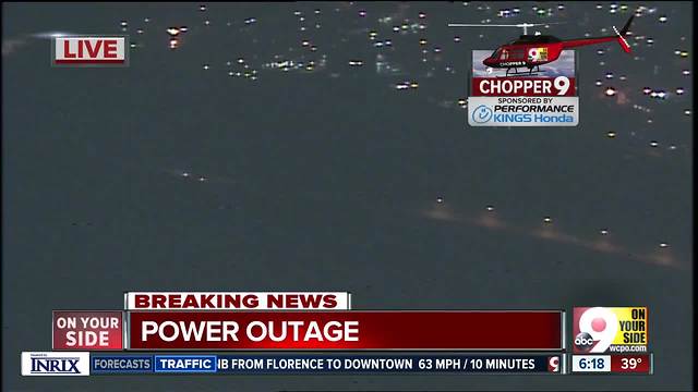 Chopper 9: Power outage puts Walnut Hills, Mt. Adams in the dark