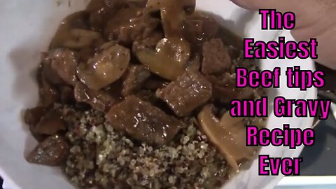 What's cooking with the Bear? The best and easiest Beef tips and gravy ever.