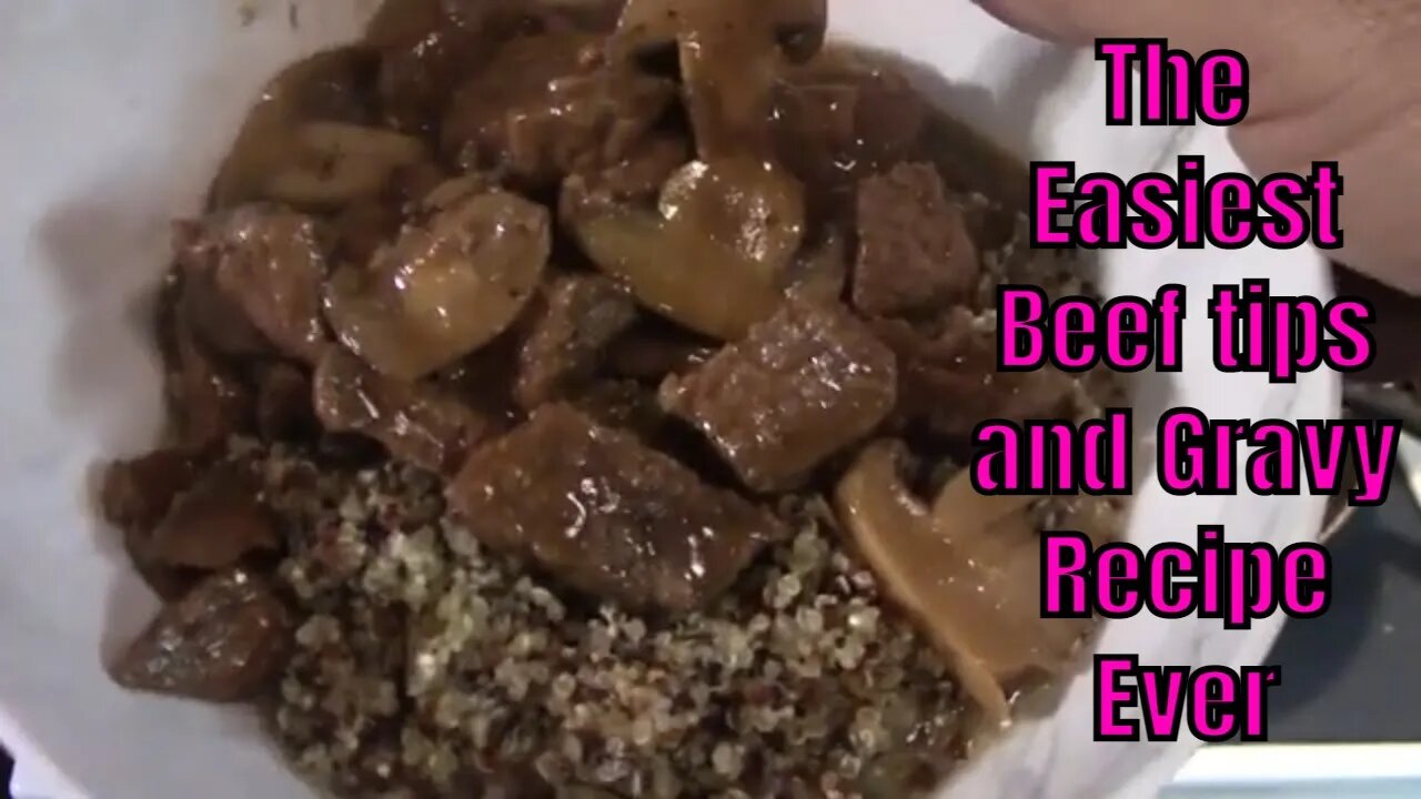 What's cooking with the Bear? The best and easiest Beef tips and gravy ever.