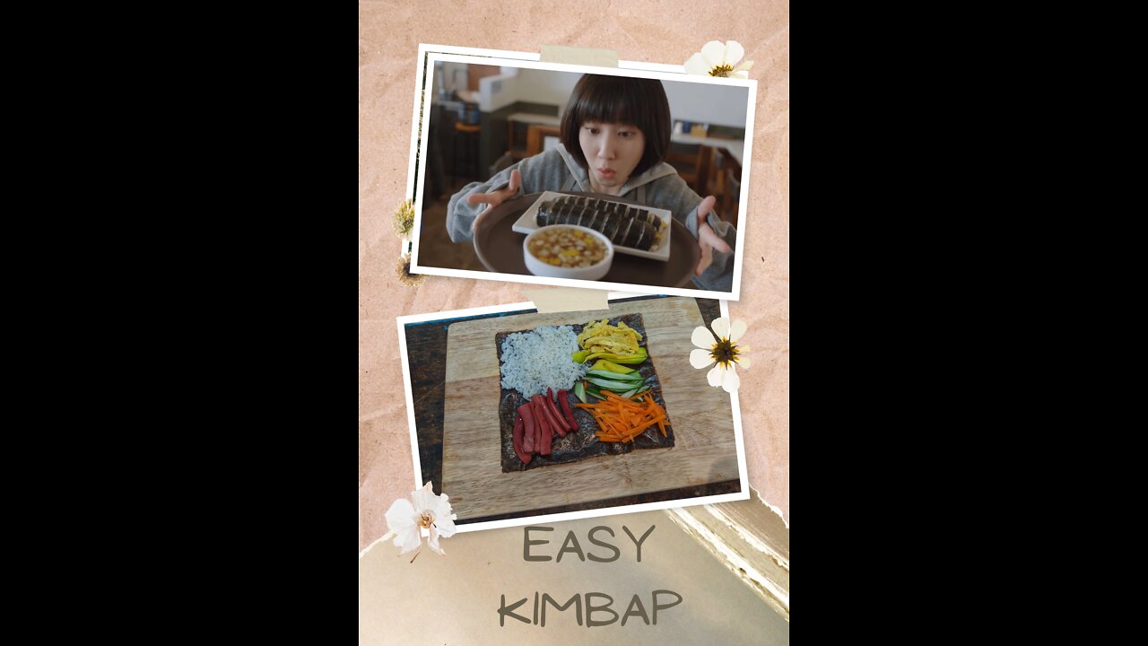 How to fold kimbap(Kimbap from Extraordinary Attorney Woo)