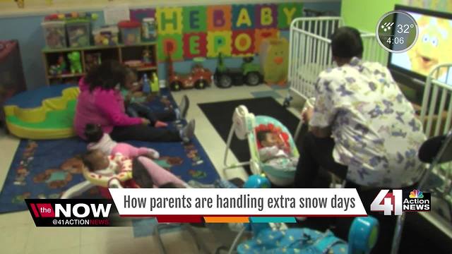 Snow day makes for a busy day for local child care center