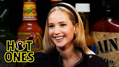 Jennifer Lawrence Can't Handle the Heat! 🔥 Breaking Down in Tears on Hot Ones 🌶️