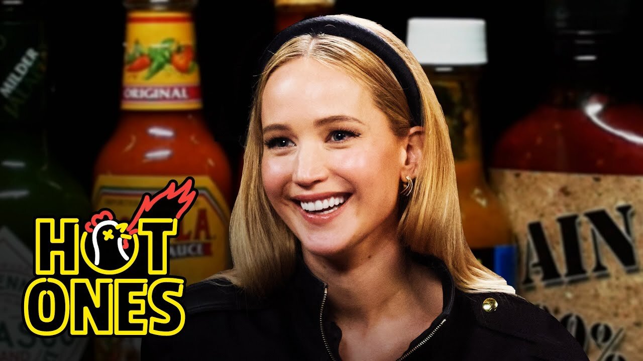 Jennifer Lawrence Can't Handle the Heat! 🔥 Breaking Down in Tears on Hot Ones 🌶️