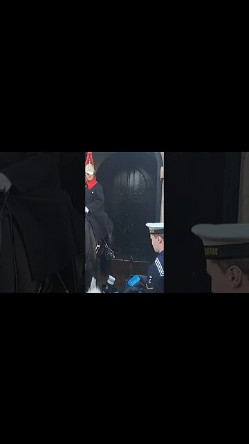 Mobility scooter and the kings guard #horseguardsparade