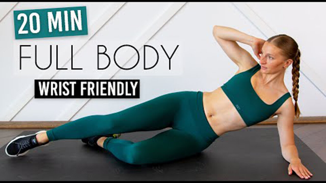 20 MIN FULL BODY WORKOUT - Wrist Friendly & No Jumping!