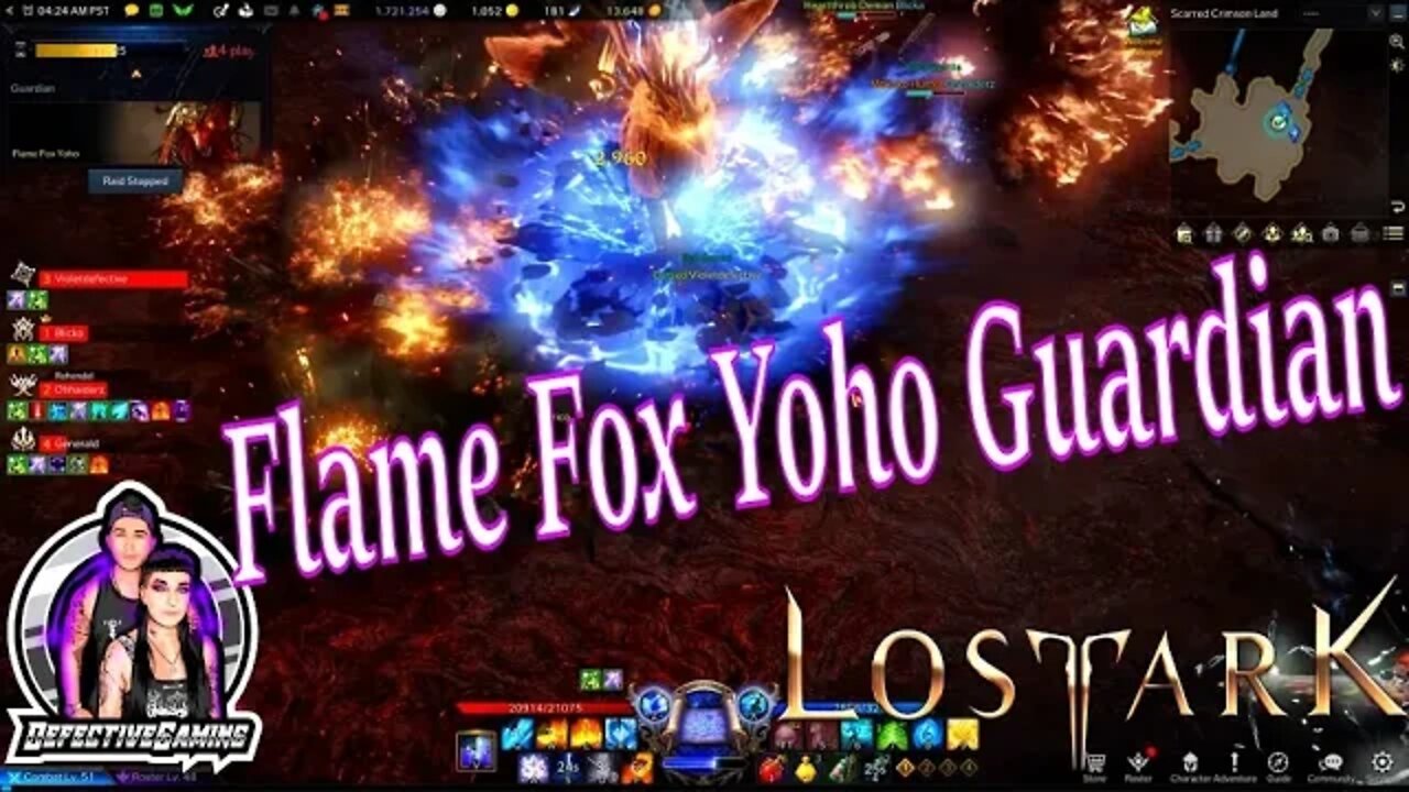 Flame Fox Yoho Guardian Raid Boss Lost Ark Sorceress Gameplay