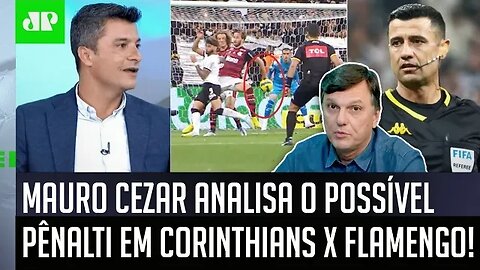 "É ENGRAÇADO, né? Tem gente que..." Mauro Cezar ANALISA possível PÊNALTI em Corinthians x Flamengo!