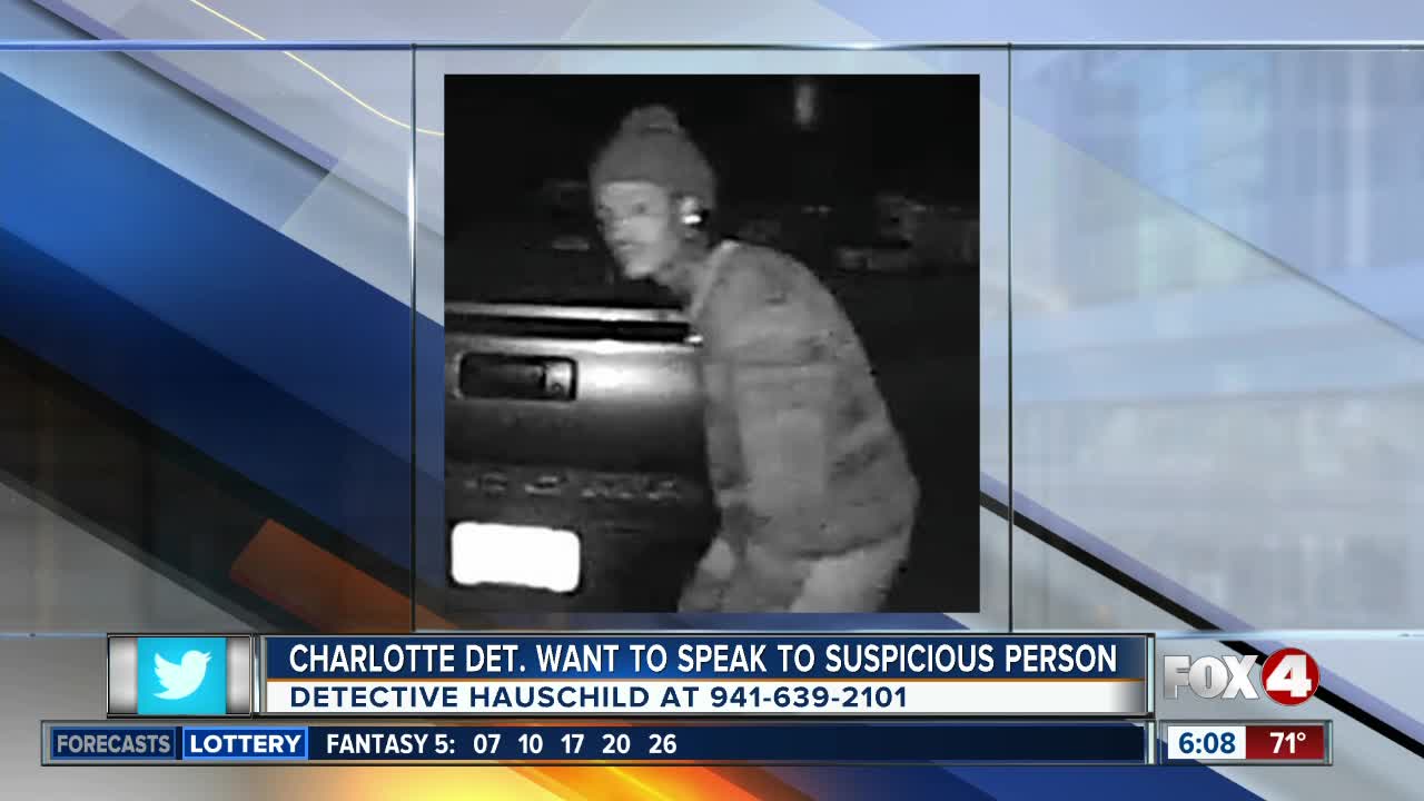 Charlotte County detectives want info on suspicious person