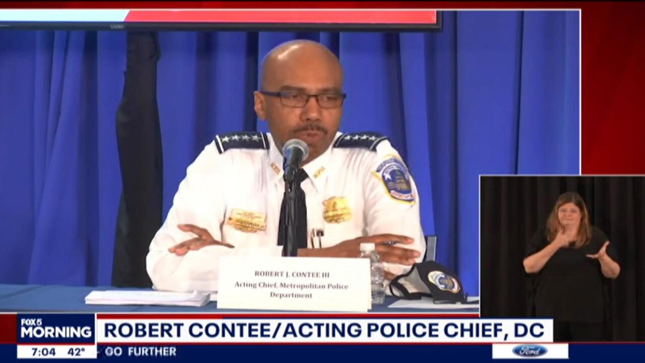 Washington D.C. Acting Police Chief Robert Contee plays ignorant