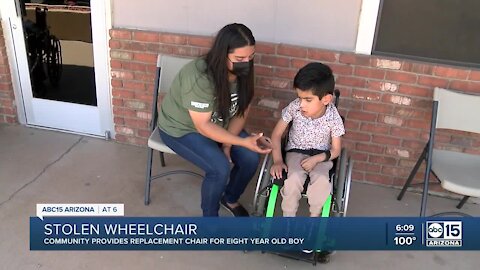 Young boy's custom wheelchair stolen from vehicle in Avondale