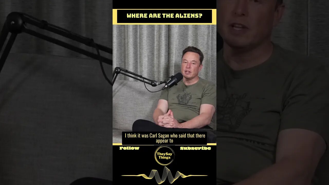 Elon Musk, Where are the Aliens #shorts #youtubeshorts #elonmusk #fullsendpodcast #aliens #theysay