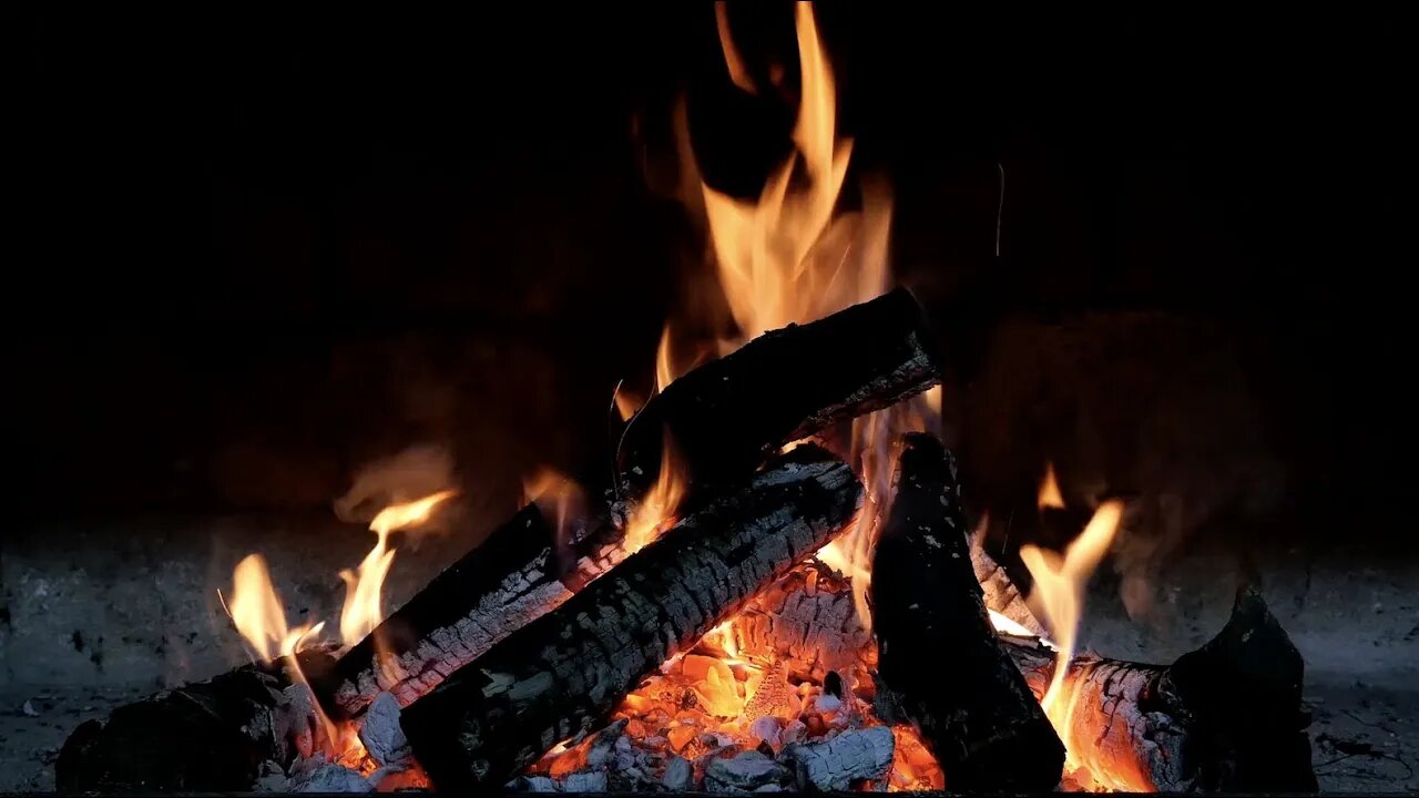 1 Hour Fireplace Relaxing Full HD Video - Nature Sounds