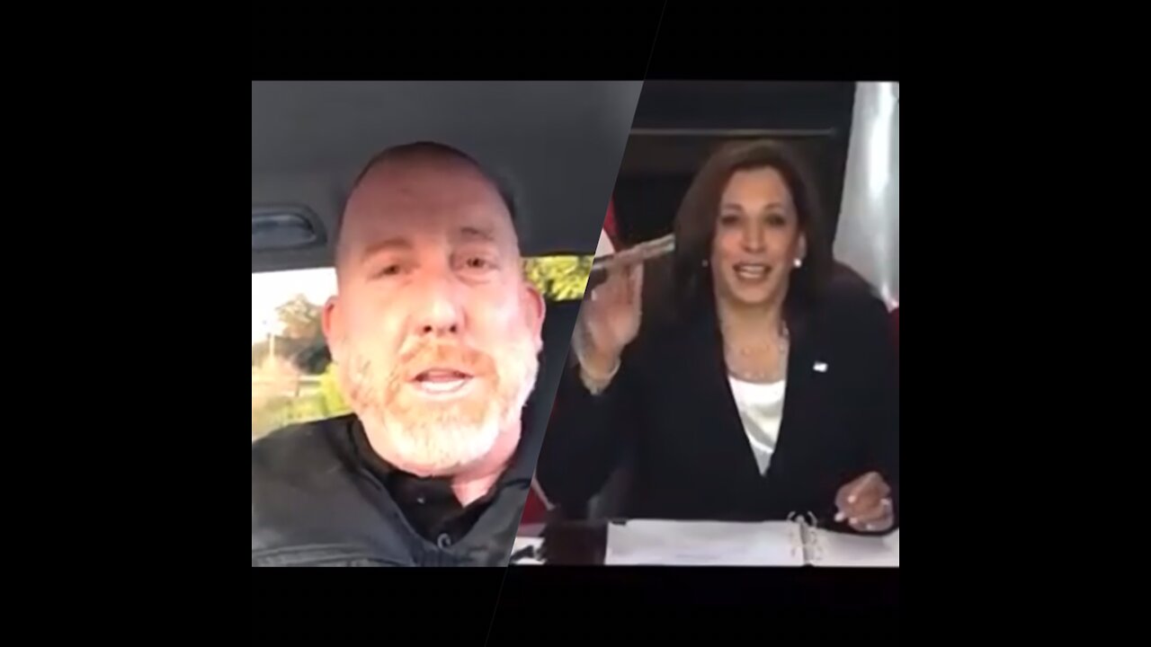 Officer Hamblin “chats” with Kamala Harris