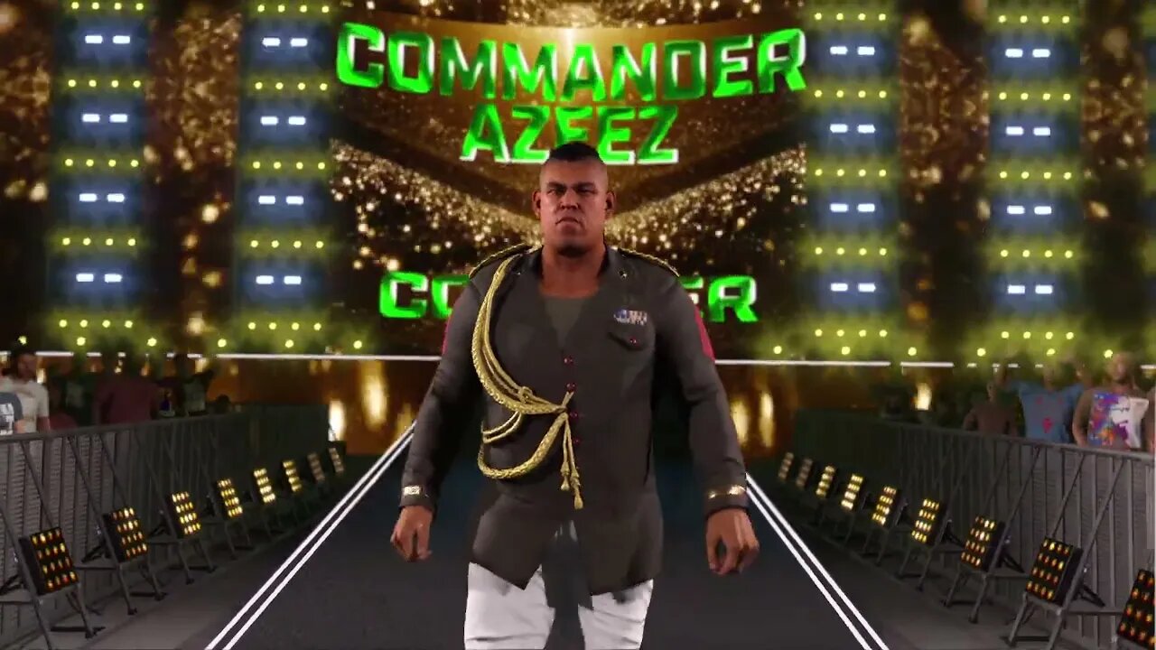 WWE2K23: Commander Azeez Full Entrance!