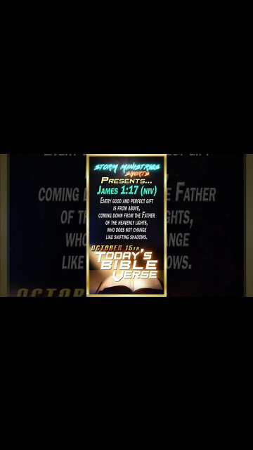10.15.2022 | STORM MINISTRIES | Daily Bible Verse | JAMES 1:17 (NIV) | #shorts
