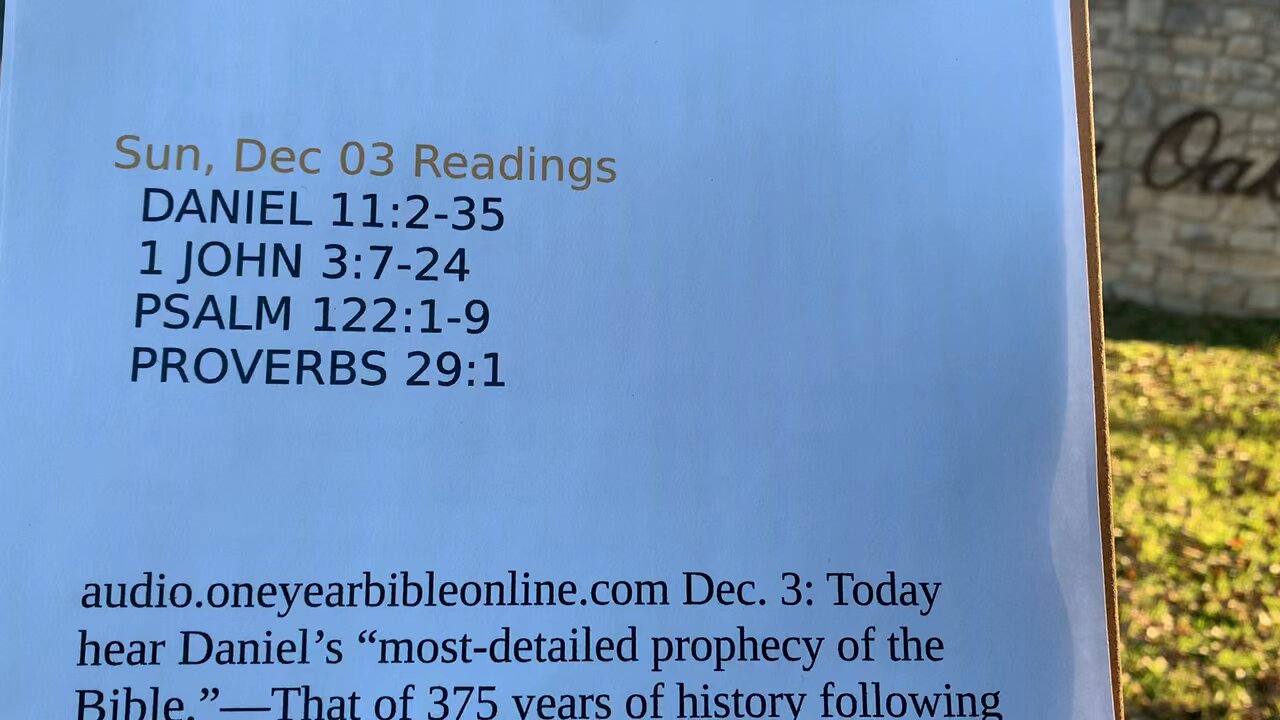 Bible & Biscuit Dec 3: Daniel 11, 1 John, & “higher critics” of the Bible