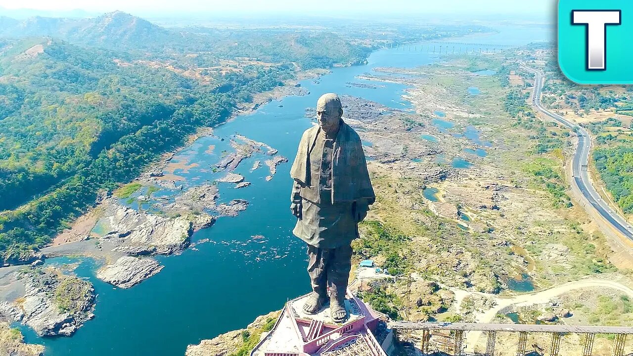 Statue of Unity | World's Tallest Statue is 2.5x Bigger than the Statue of Liberty!