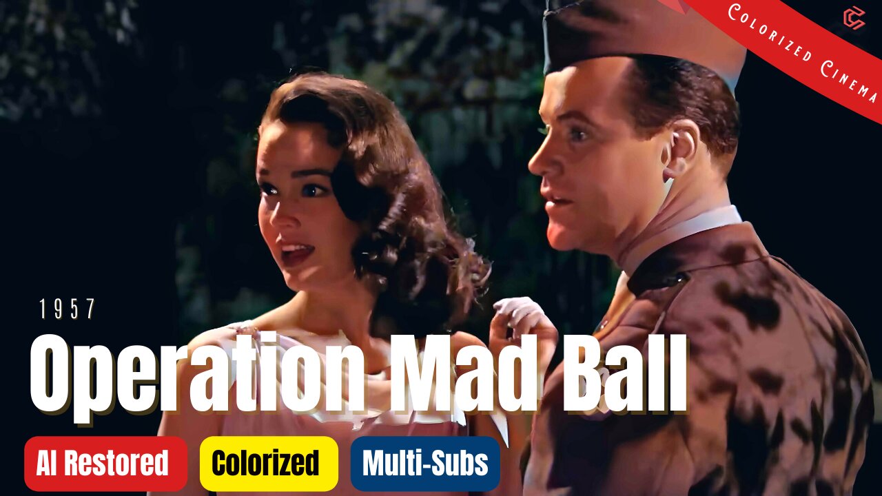 Operation Mad Ball 1957: Colorized Full Movie | Jack Lemmon, Ernie Kovacs | Comedy | Subtitles