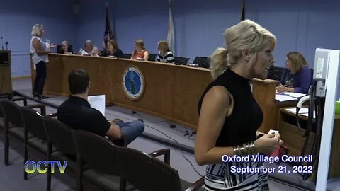 Oxford Village Council 9/21/22