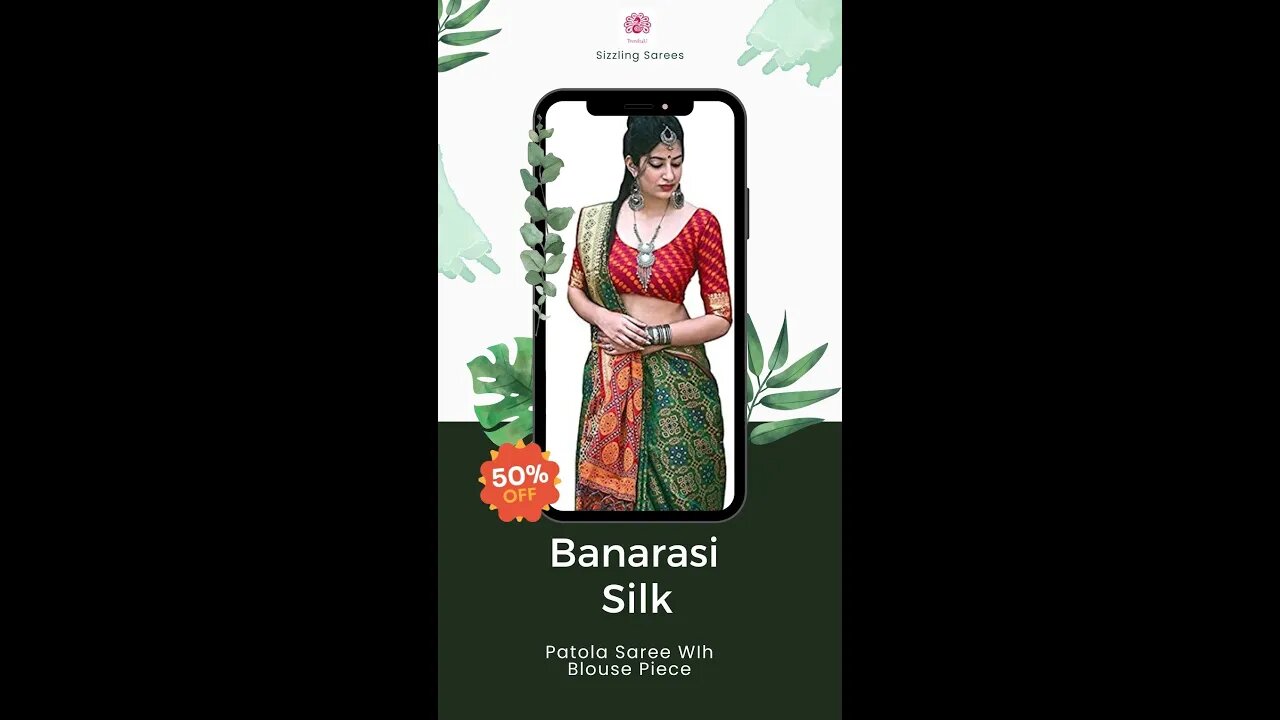 Don't Miss it! Banarasi Patola Silk Sarees at wholesale price - 50% off! #shorts #saree