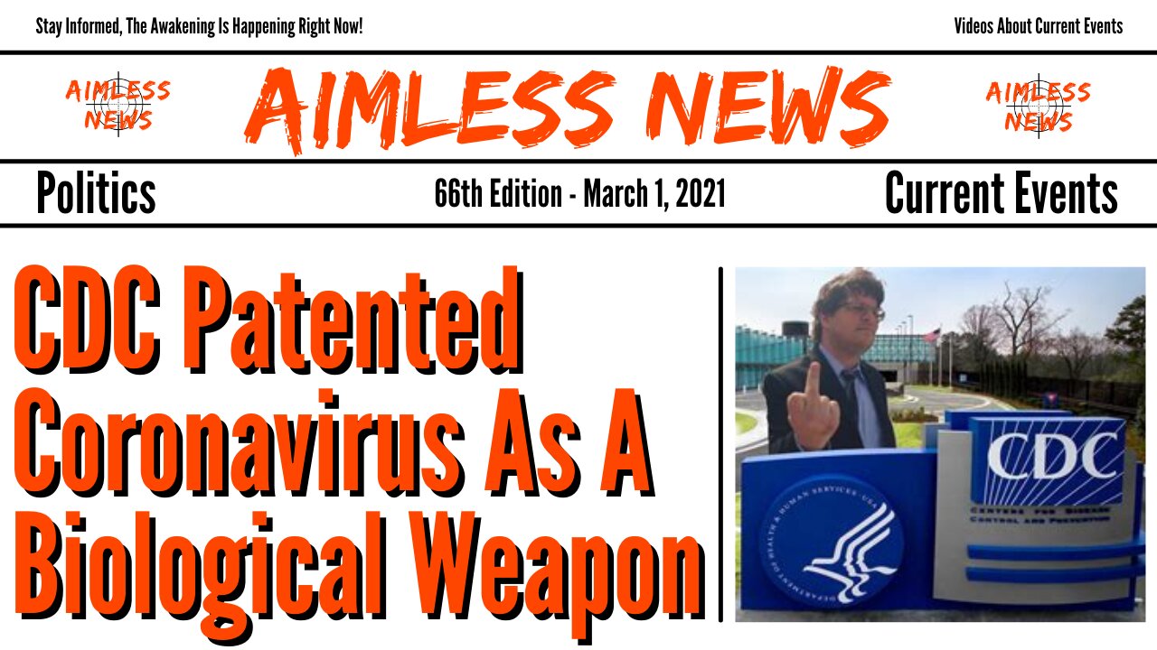 CDC Patented Coronavirus As A Biological Weapon