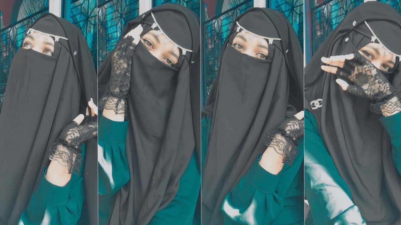 Arabian Hijab _ niqab style🖤