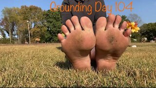 Grounding Day 104 - crunchy grass